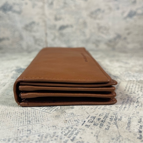 Spikes And Sparrow brown Leather Accordion card wallet with outer pockets - Picture 3 of 13